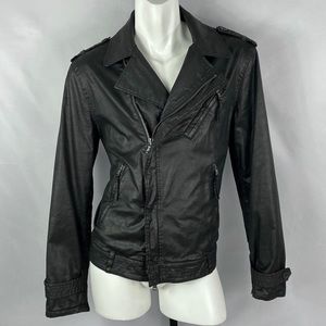 John Varvatos | Mens Moto Asymm Outerwear Black XL